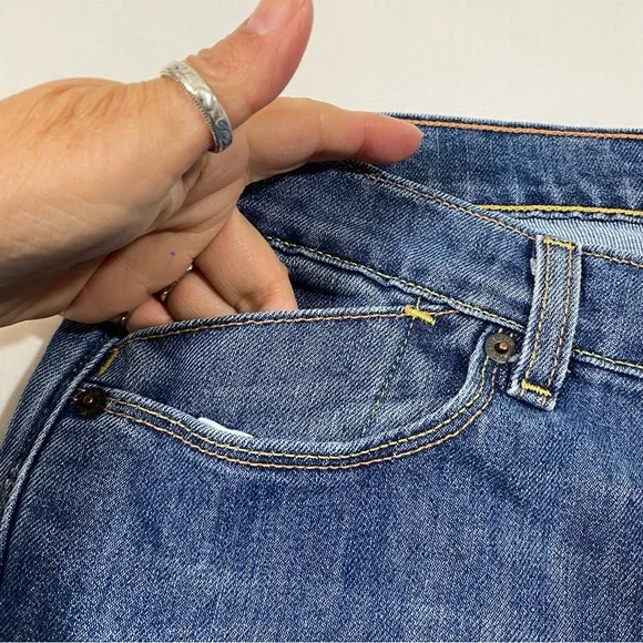 Old Navy Denim Ankle Jeans Casual Medium wash Midrise Short Straight Fit… - Picture 4 of 11